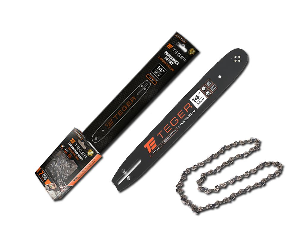 Cutting set, 14" (36 ) bar + chain, 3/8", 1.3 , 52 og, 9 tooth, U mount, Teger