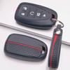Key Fob Cover for Chevrolet 1500 Equinox Malibu Traverse Blazer Suburban Tahoe Sierra with Keychain Anti-Scratch Surface Shockproof Structure