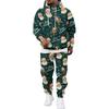 Men's Casual Sweatshirt Set with Pattern for Fall and Winter