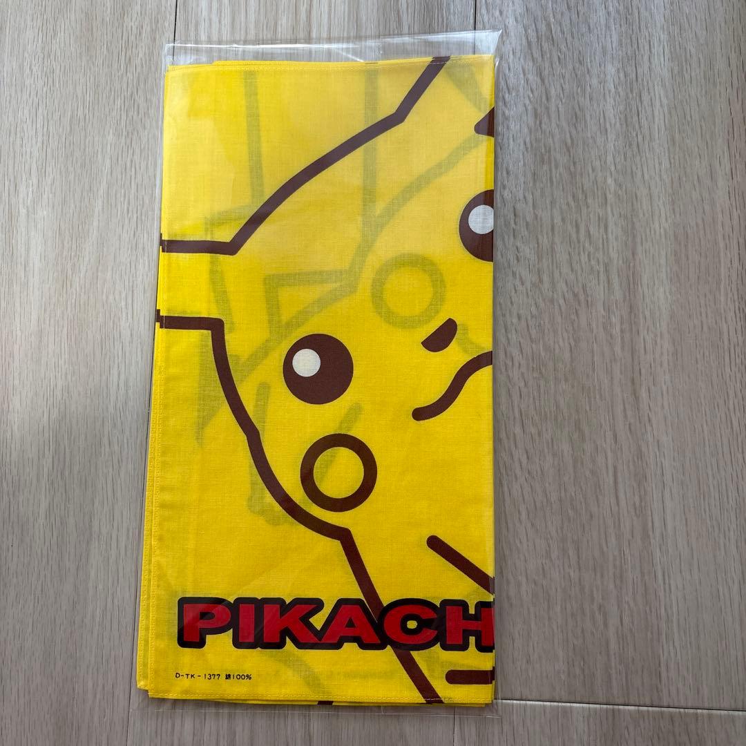 Pikachu handkerchiefs 100 cotton set three.