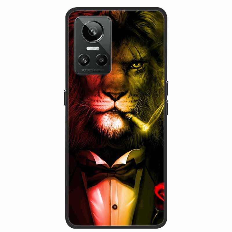 Mobilskal För Realme GT Neo3 Fodral Svart Silikon Mjuk Baksida För Realme GT Neo 3 Mobilskal Fodral RealmeGT G T Neo 3 Coque