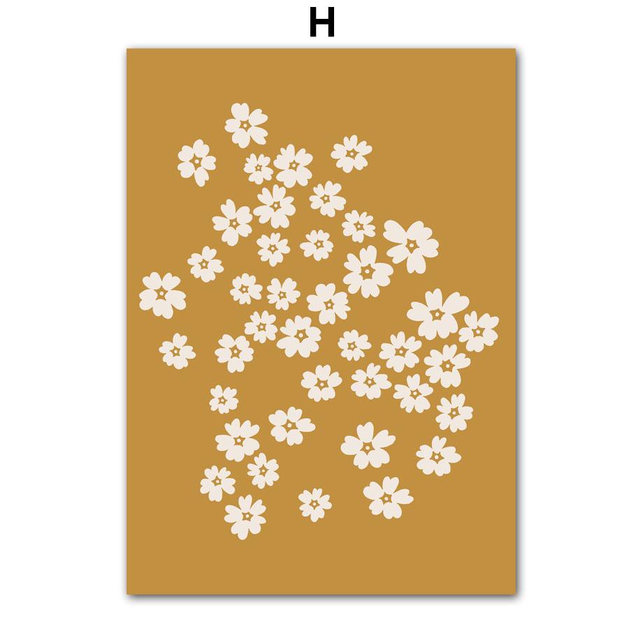 

Картина на полотні Мінімалістична Квітка Сонце Веселковий Колірний блок Постер Принт Скандинавський Абстрактний Настінний Арт Картини Для Декору Вітальні 21X30cm No Frame