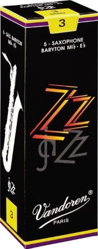 Vandoren Baritone Saxophone Reed ZZZ Hardness 2-1/2 (5 pieces)