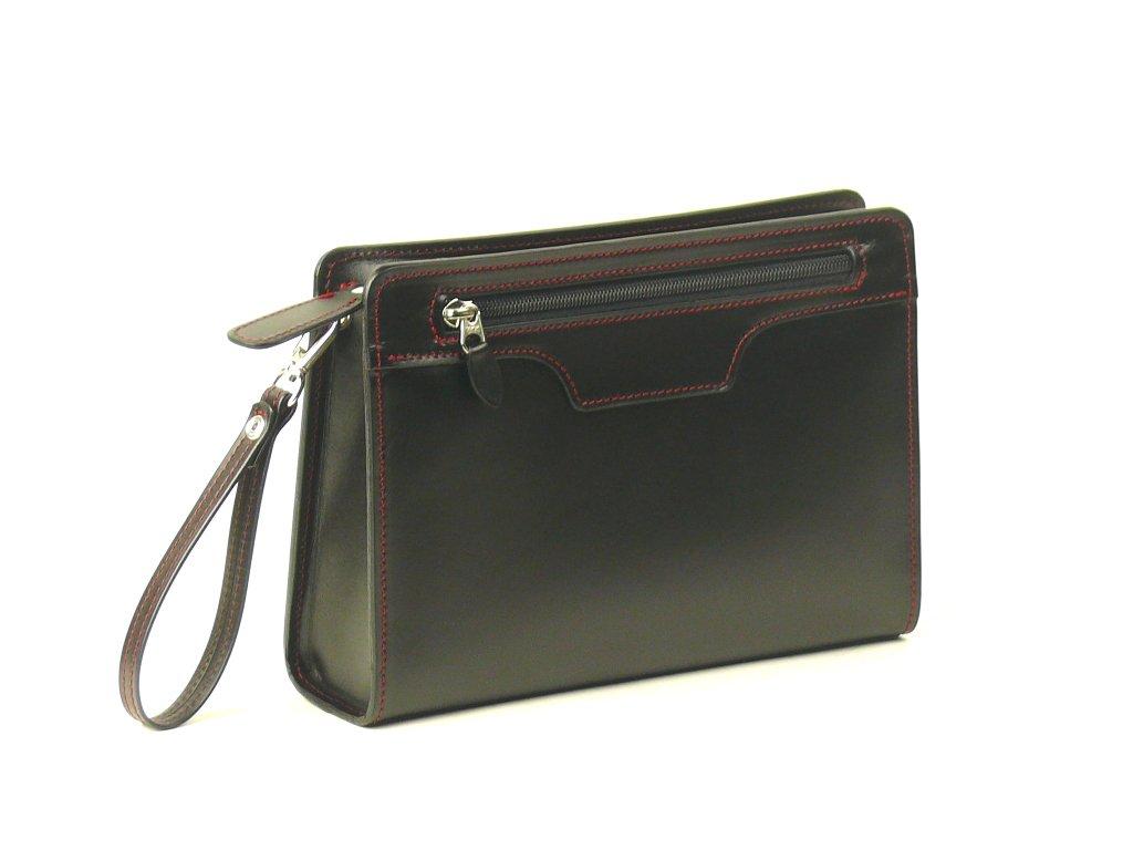 

Awaji Bag Studio Чехол для телефона из натуральной кожи (Гладкая кожа) (Черный с красной строчкой) [Сделано в Японии] Кожа коровья с молнией