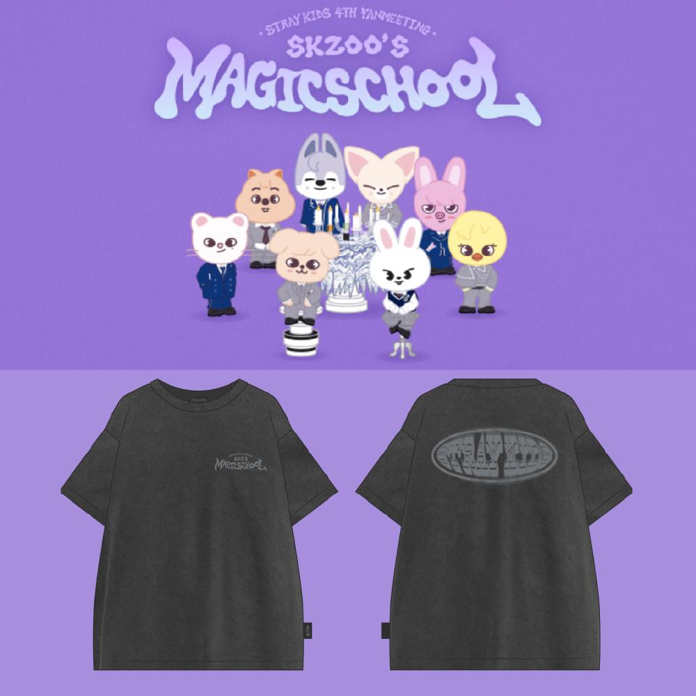 

Оформите предзаказ на футболку Stray Kids 4th Fanmeeting SKZOO s Magic School