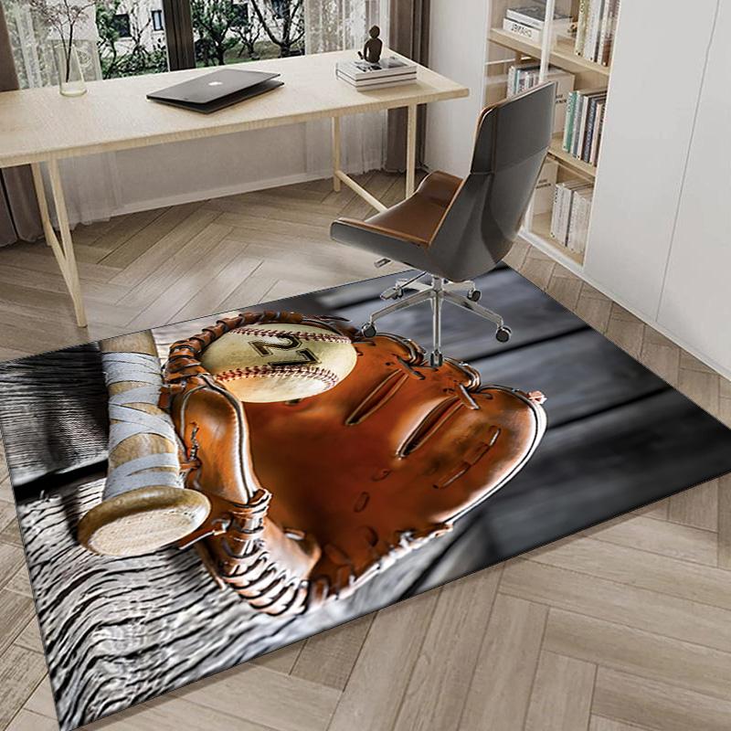 Baseball Passion And Heritage Carpet, Chair Rug,Rug for Office Bedroom living rooms, Doormat decor Fan Gift Christmas Gift