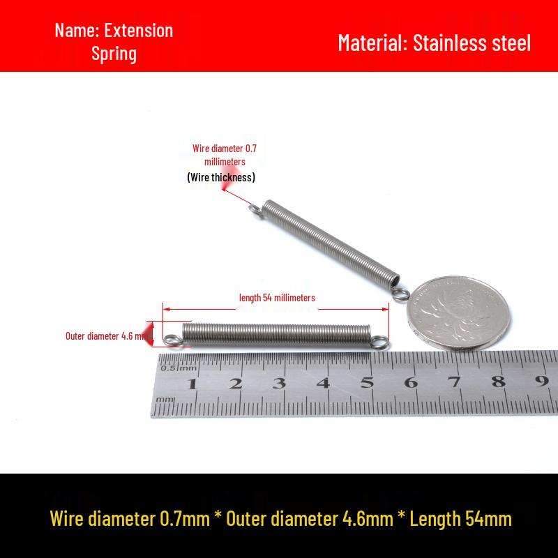 Stainless Steel Spring Hook for Microwave Oven Handle, Wire Diameter 0.6/0.7