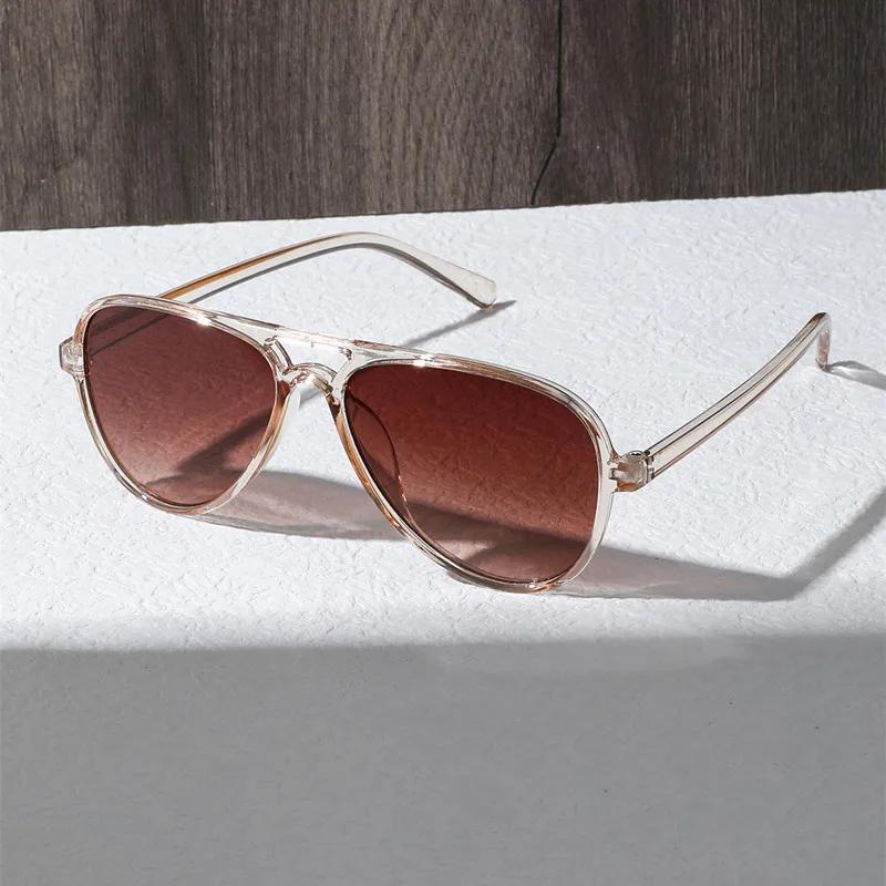 New Oversized Sunglasses Women Men Vintage Pilot Designer Brand Sun Glasses Female Big Frame Mirror Retro Feminino