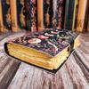 Vintage Flower Moon Eclipse Leather Dairy Notebook Sketchbook Leather Journal 200 Deckle Edge Pages