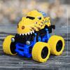 Inertial Pull-Back Dinosaur Monster Toy Car - Durable Four-Wheel Drive for Kids