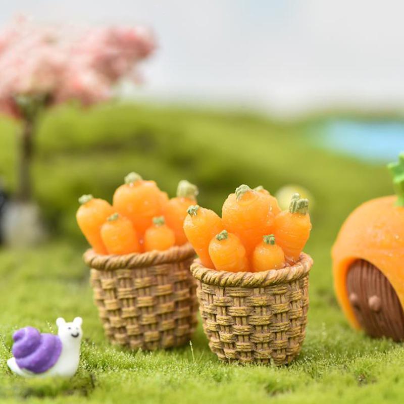 7ks Diy Mini Miniaturní víla Garden Rabbit Decor Řemeslné ozdobné doplňky