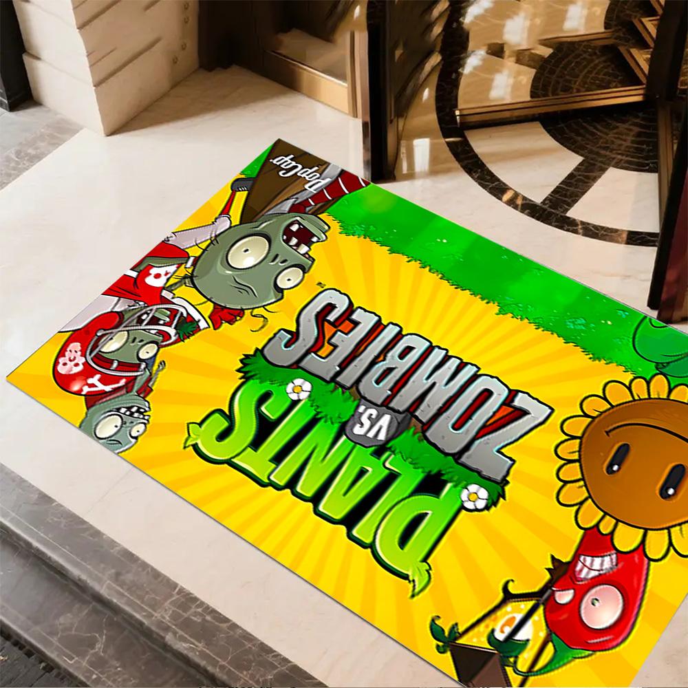 Plants Vs Zombies Adventure Floor Rug Office Rug Suitable for Outdoor Bedrooms Foyer Decorate room Anti-slip Rug Office home decor