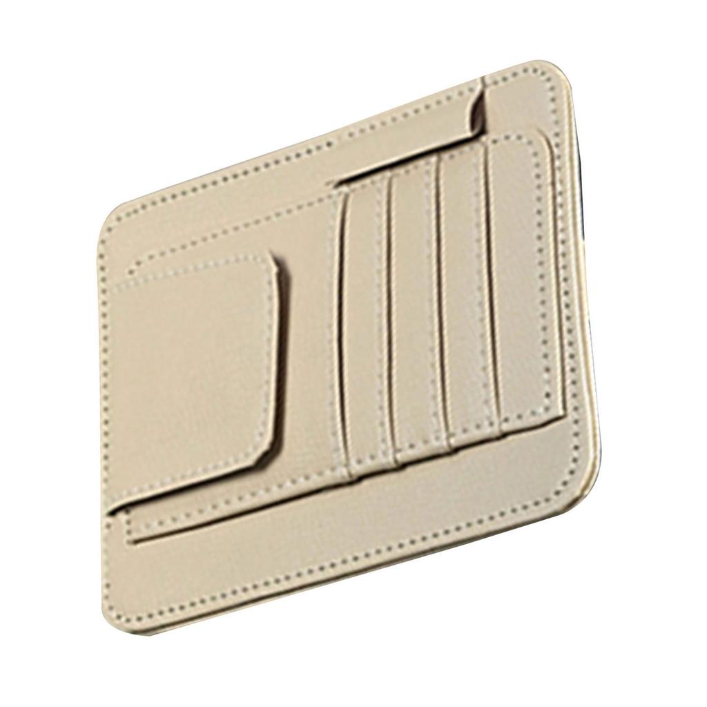 Car Sun Visor Organizer Sunglasses Holders for Car Sun Visor PU Auto Interior Storage Travel Document Holder