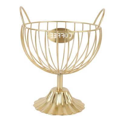 Kaffee Kapselhalter Eisen Kaffee Kapsel Korb Bar Theken Organizer für Küche Büro Schreibtisch Gold