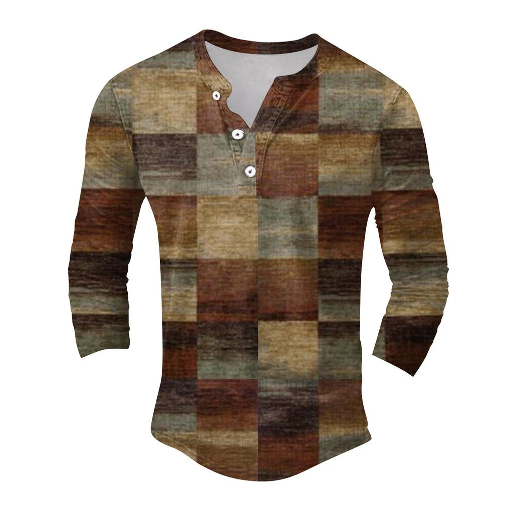 Men'S T-Shirt Street Casual Fashion Long Sleeved Top