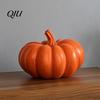 Minimalist Pumpkin Decor Halloween Ornaments, Resin Delicate Texture Stable Sculpture, Spotted Modern Home Textured Accents, for TV Cabinet Wine