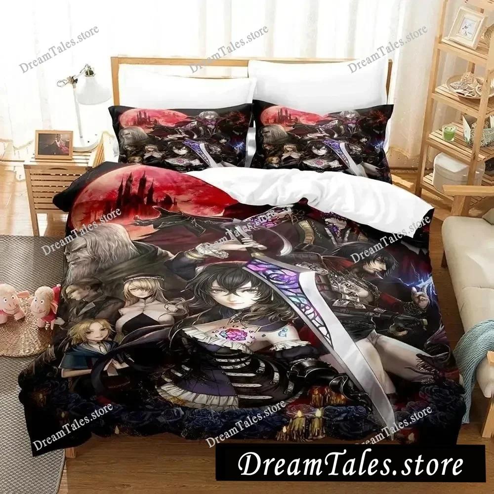 Anime BLOODSTAINED RITUAL OF THE NIGHT Bedding Set Single Twin Full Queen King Size Bed Set Adult Kid Bedroom Duvet Cover Sets