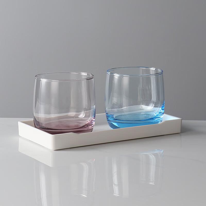 Shangqi Round Colored Glass Tumbler Set