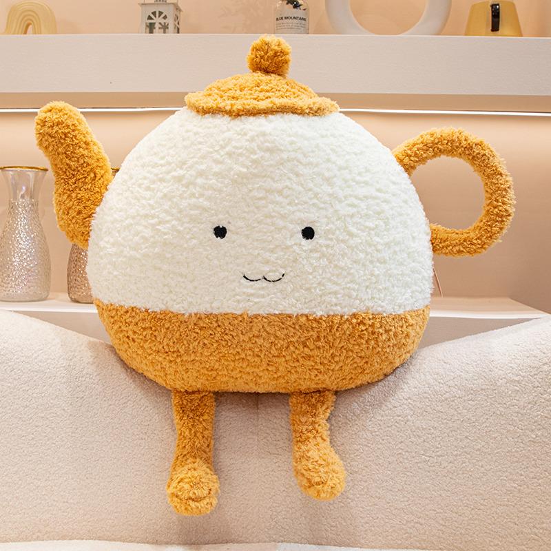 Creative Teapot Plush Toys Cute and Unique I People Fun Macaron Doll Gift Teacup Rag Doll