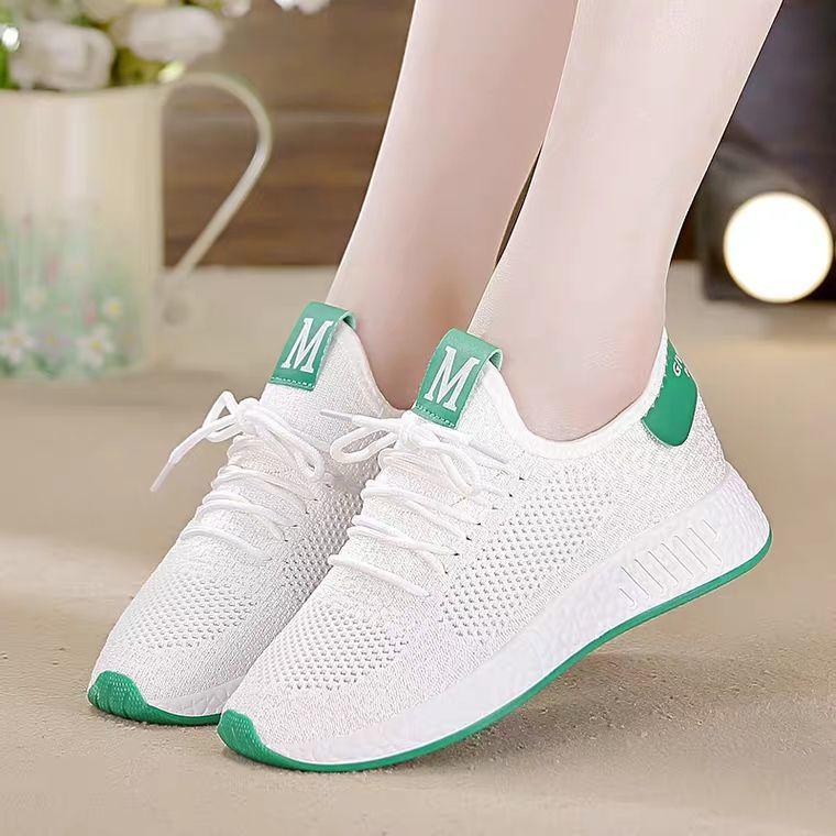 Lightweight Flying Woven Clearance Sneakers Korean All-match Women's Shoes Flat Casual Shoes Spring and Autumn Fashion Student Net Shoes