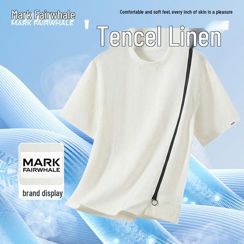MARK FAIRWHALE Men s Tencel Linen Blend Casual Short Sleeve Collection 5XL