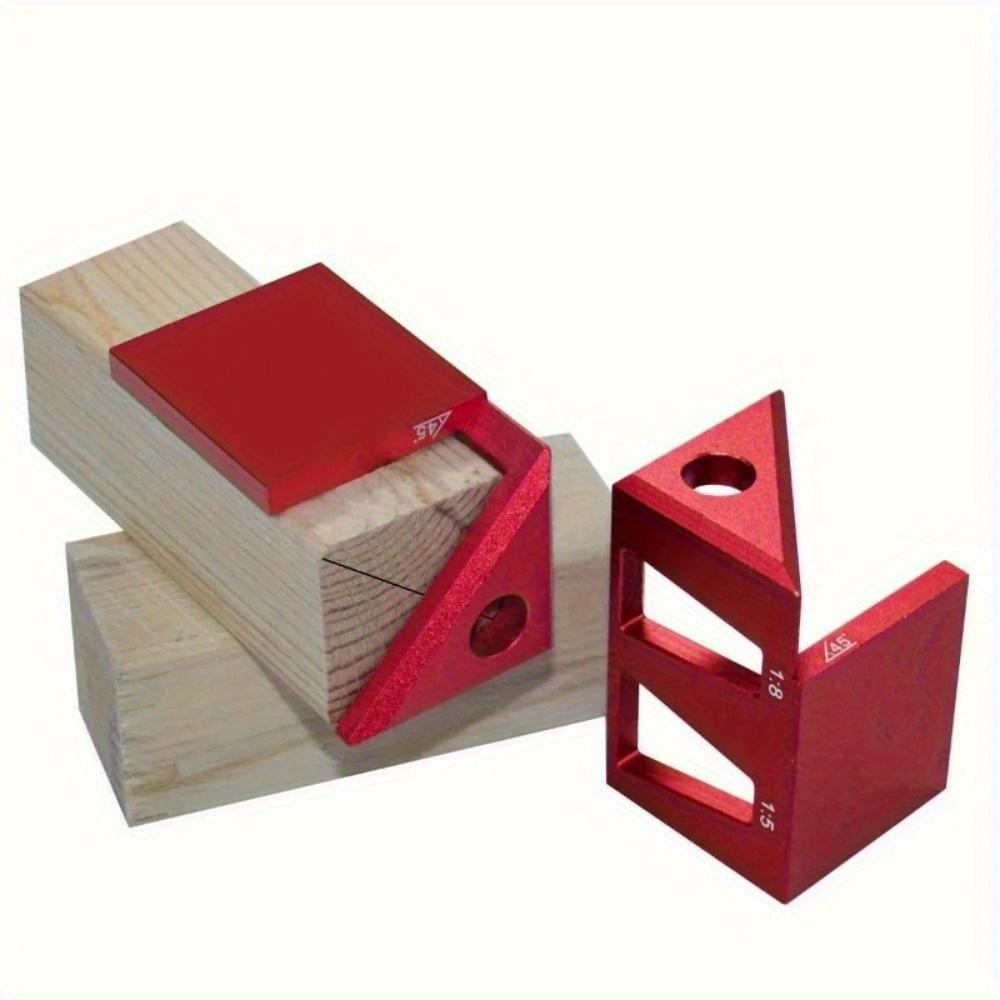 45/90 Degree Center Finder Woodworking Square Dovetail Jig - Multifunctional Marking Gauge, Aluminum Alloy Center Scribe Ruler