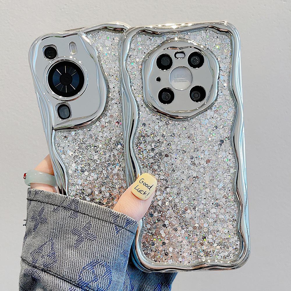 Bling Glitter Phone Case Fo Huawei Honor Magic 6 20 30 50 60 70 80 90 100 Pro Lite X8 Shiny Electroplated Cover