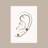J.Lauren Antique Flower Surgical Steel Piercing P0399