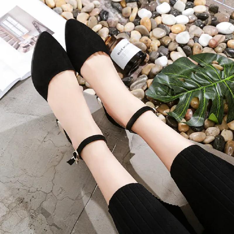  Sapatos Femininas Women Cute Light Weight Pink Comfort Spring & Summer Office Square Heel Shoes Lady Green Pumps Ab323