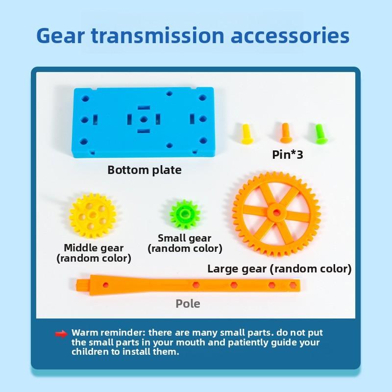 Mechanical Gear Operation Experiment Assembly Set Children Puzzle Toy For Science Experiments And Creative Learning