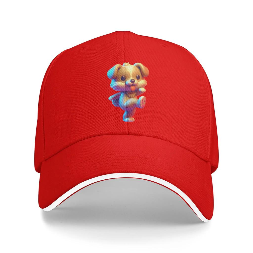 3D Animals Baseball Cap Dancing Dog Tennis Skate High Quality Trucker Hat Unisex Adult Fashion Design Baseball Caps