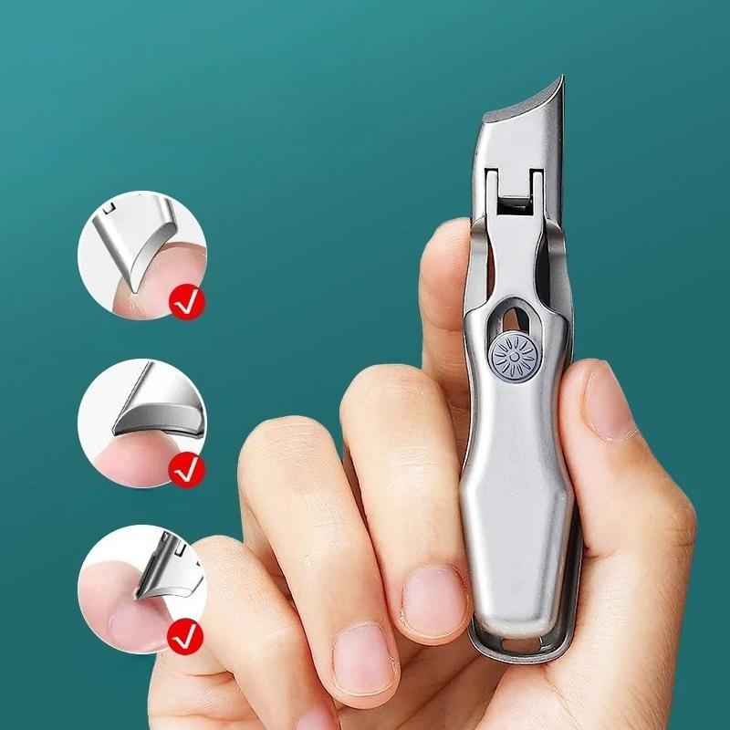 

Large Opening Toe Clipper Stainless Steel Splash-Proof Nail Clipper Portable Dead Skin Removal Pedicure Clipper Cuticle Trimmer
