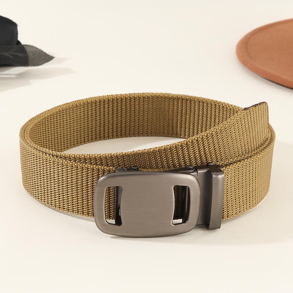 

Men s Canvas Belt - Automatic Buckle for Casual, Climbing, or Training Use 120 cm
