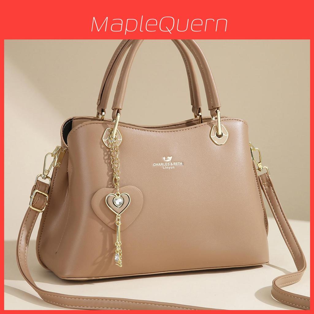Elegant Pu Leather Tote Bag For Middleaged Women With Spacious Storage For Daily Use