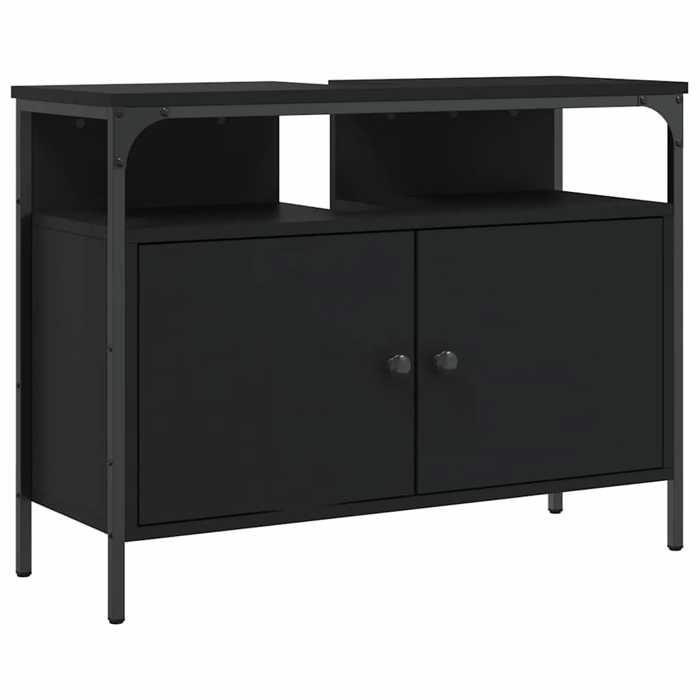 VidaXL Bathroom Vanity Cabinet, Under-Sink Cupboard with Door, Storage Unit, Toilet Organizer 842441