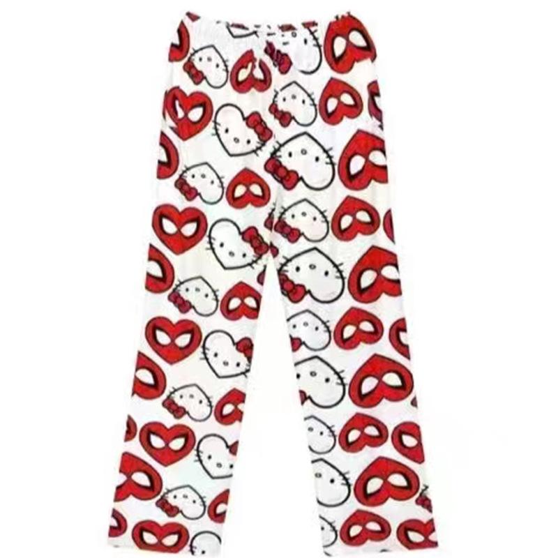 2026 Nieuwe Flanellen Pyjamabroek Dames Winter Fleece gevoerd Warm Losse Loungebroek Vacuüm Verzegeld Ruimtebesparend met Elastische Taille