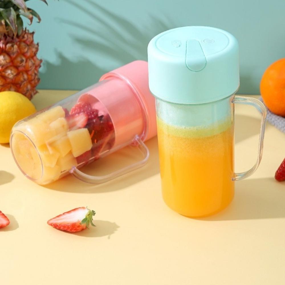 420ml Juicing Cup Detachable Straw Fruit Blender Portable Handheld Juicer  Healthy Drinking