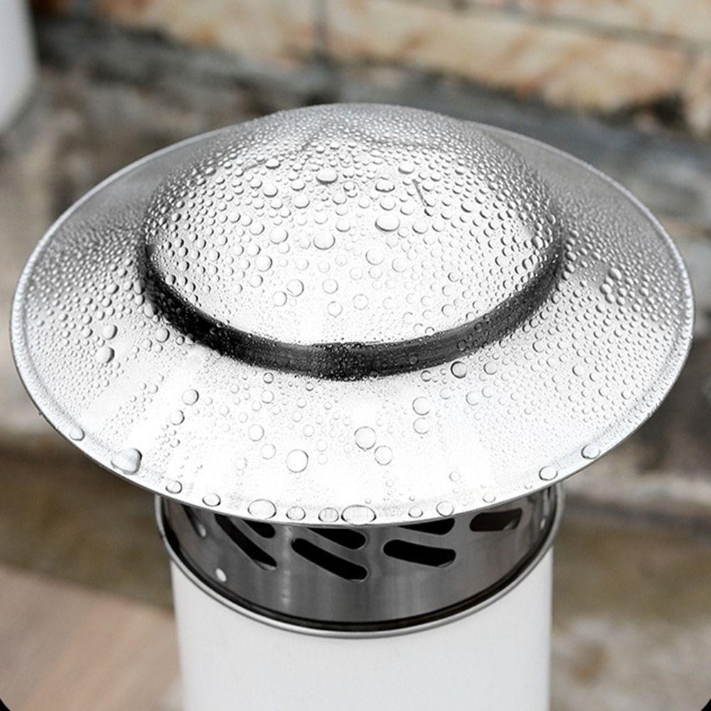 80/110/160/200mm Regenschutz Außenlüftung Winddicht Edelstahl Dachrohr Abzugshaube Regendicht Atmungsaktiv