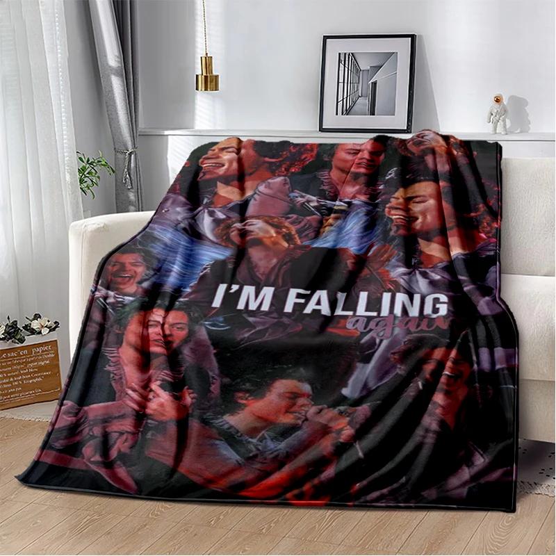 29 Stili Harry Styles Cantante Stella Morbida Coperta di Flanella per Letti Camera da Letto Divano Picnic, Coperta Plaid per Tempo Libero Riposo Regalo