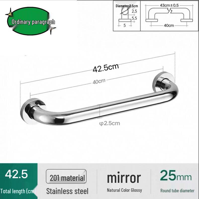 

Stainless Steel Safety Bathroom Grab Bar