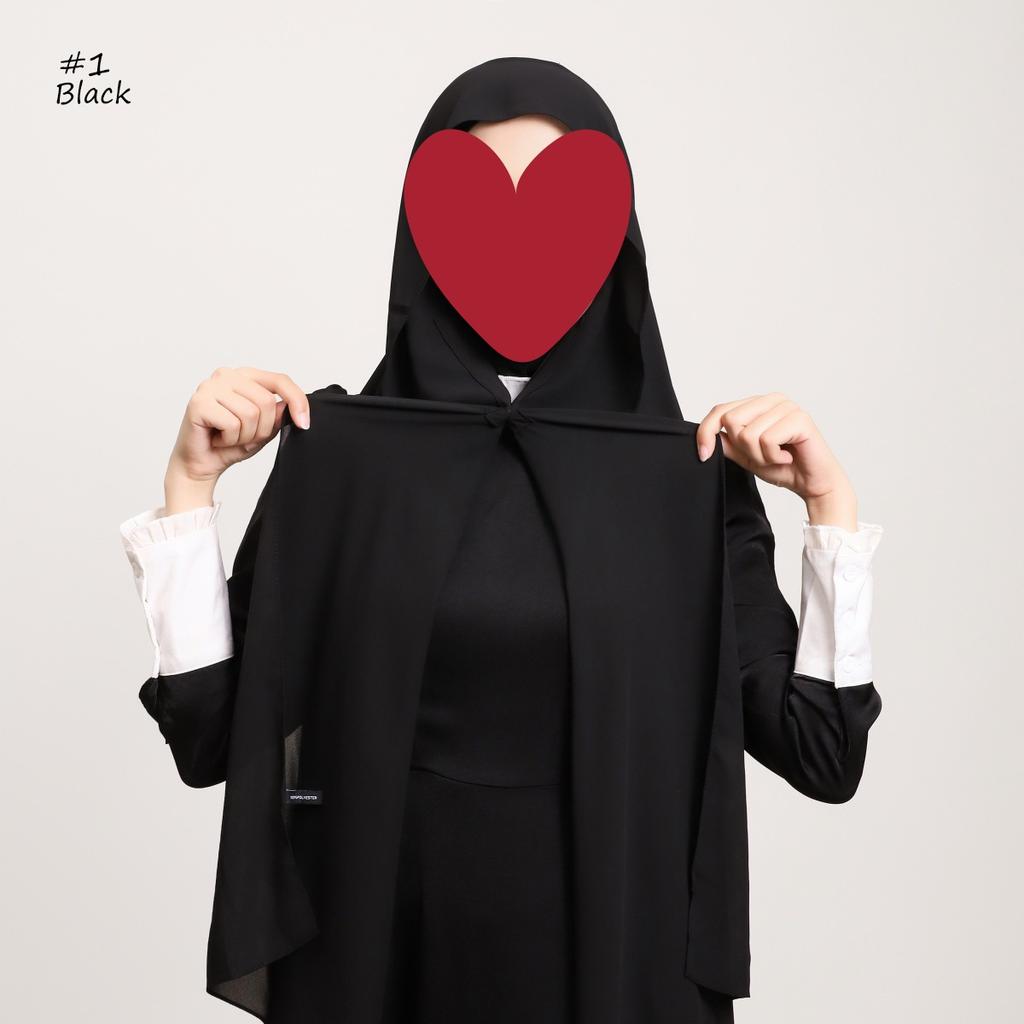 Premium Instant Medina Chiffon Hijab With Bulit-In Magnets Easy To Wear Scarf Shawl Headwrap With Undercap For Muslim Women
