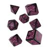 Q Workshop - Call of Cthulhu 7th Edition Dice Set Black & Magenta