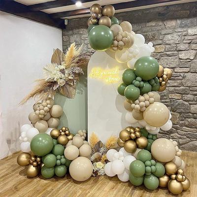 188pcs Avocado Green Balloon Garland Arch Kit Birthday Decor Kid Wedding Birthday Party Supplies Baby Shower Decor Latex Ballon