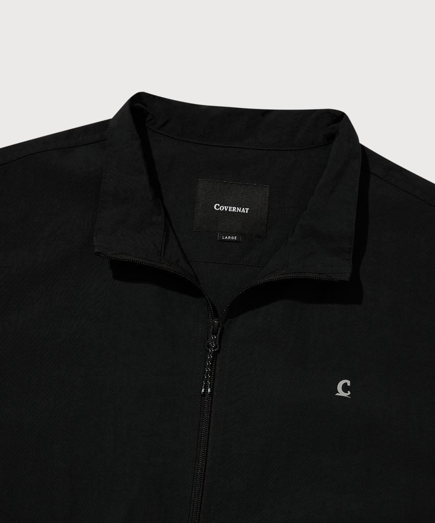 COVERNAT Nylon Track Vest Black