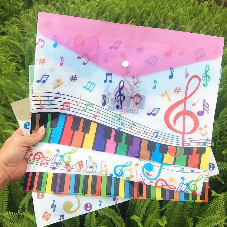 Piano-Shaped A4 Exam Paper Bag - Cute Student Storage Bag 0
