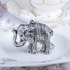Keychain Pendant 3D Cartoon Elephant Design Sparkling Rhinestones Inlaid Key Chain with Lobster Clasp Key Ring Bags Accessories
