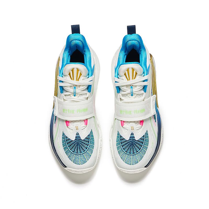 New Anta KAI 1 Anti Slip Wear Resistant Low Top Basketball Shoes Men's White Blue 112531110S-1