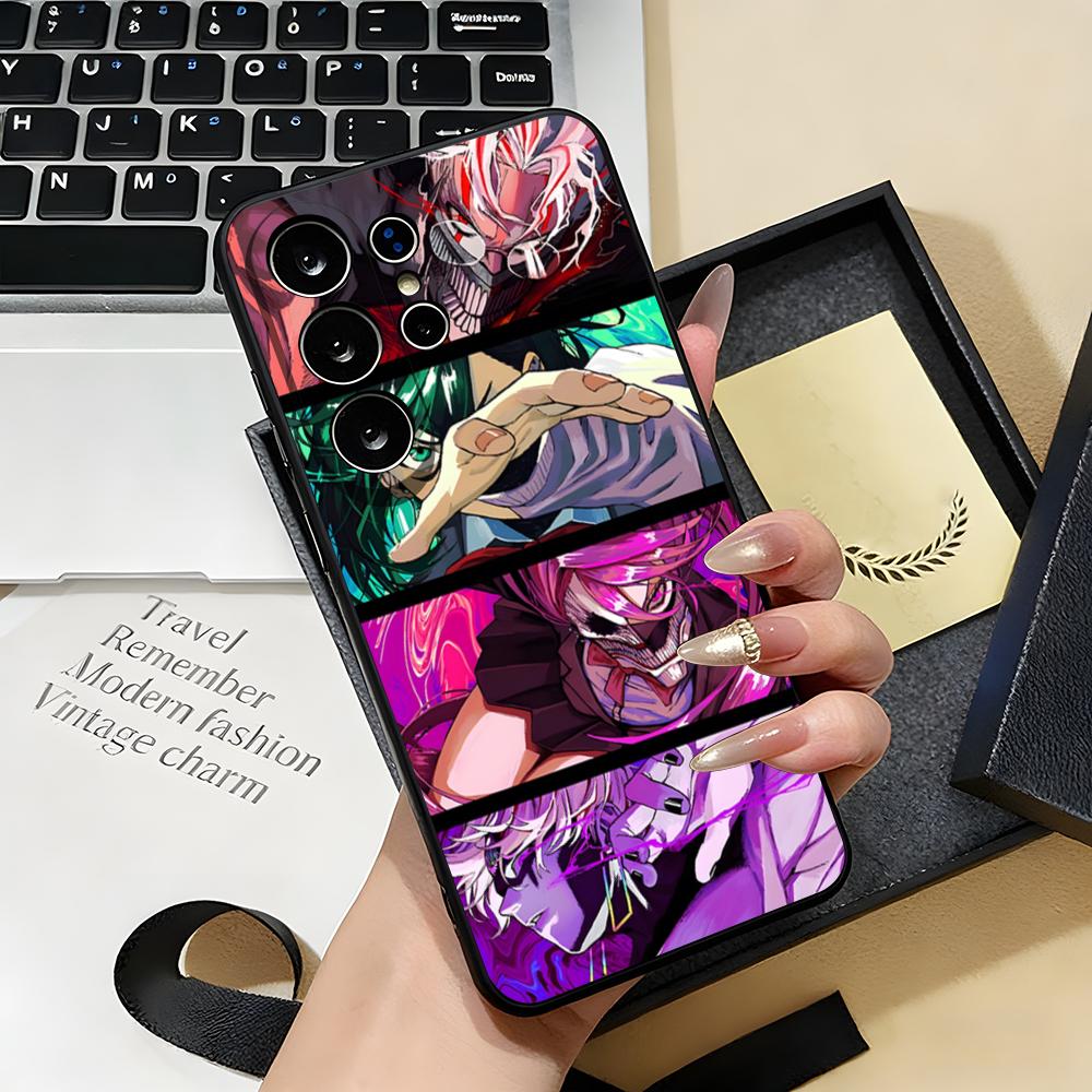 ANIME D-Dandadans Phone Case For Samsung S26 S25 S24 FE S23 S22 S21 Plus S20 Ultra Note20Ultra Black Soft Shell