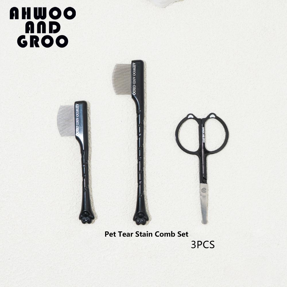 

Набор расчесок для чистки лица домашних животных, удаляет пятна от слез, расческа для кошачьих лапок, ножницы для ремонта шерсти собак, расческа для кошачьей шерсти, чистящие средства для домашних животных