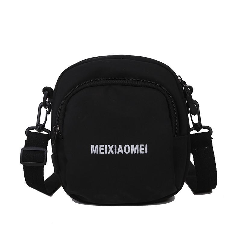 New Women's Small Square Shoulder Bag Simple Student Girls Canvas Messenger Bags Casual Female Phe Pouch Purse Handbags